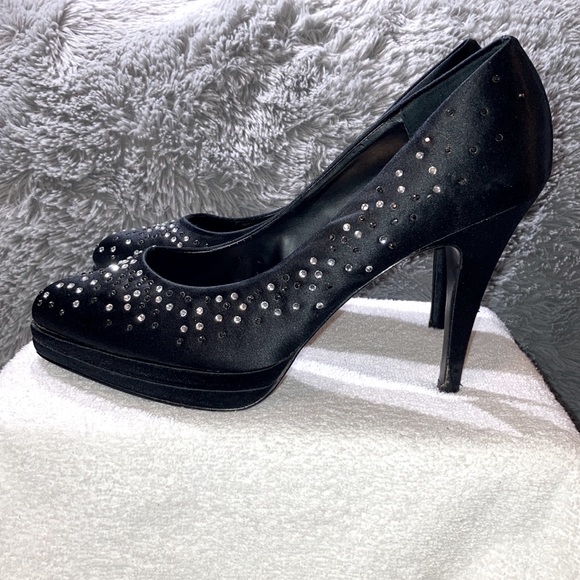 White House Black Market Matilda Sparkle Heels Size 9.5 - Picture 6 of 13